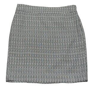 Tahari Arthur S. Levine Womens Tweed Skirt Black White Size 12 New